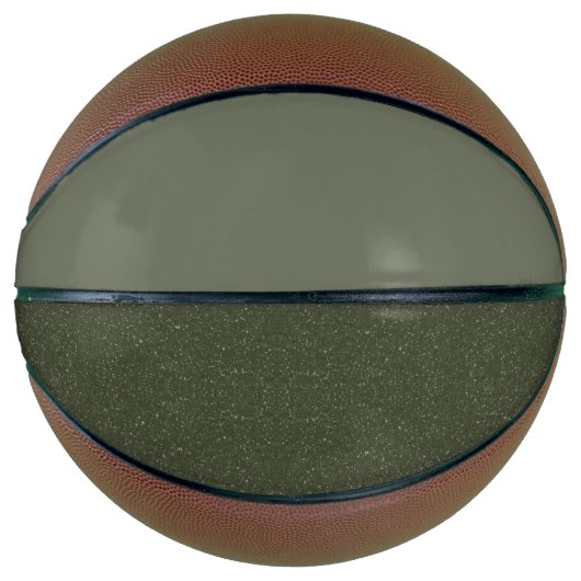 Custom Moss Green Basketball - Horizontale Aufteil (Vorderseite)