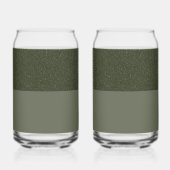 Custom Moss Green Brillen - Set von 2 Dosenglas (Links)