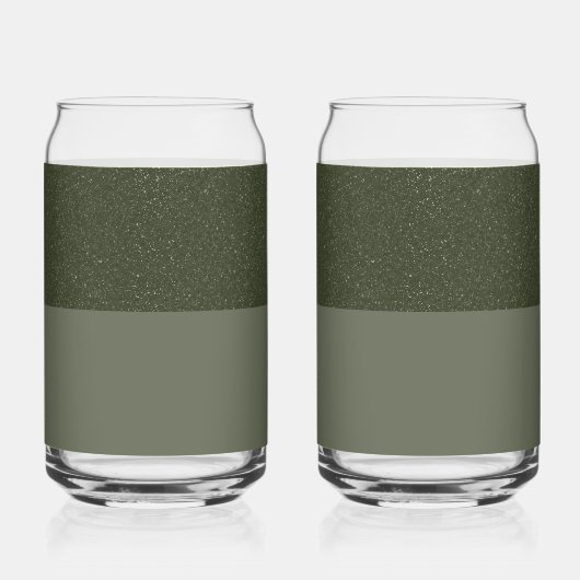 Custom Moss Green Brillen - Set von 2 Dosenglas (Rechts)