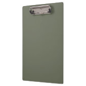 Custom Moss Green Clipboard - Matte & Glitzer Klemmbrett (Links)