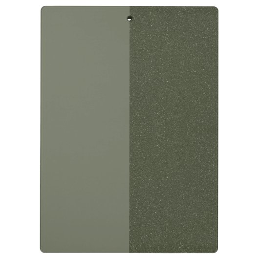 Custom Moss Green Clipboard - Matte & Glitzer Klemmbrett (Rückseite)