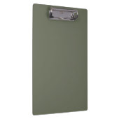 Custom Moss Green Clipboard - Matte & Glitzer Klemmbrett (Rechts)