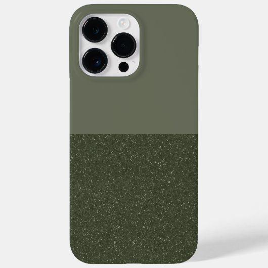 Custom Moss Green Contrast iPhone 14 Pro Max Fall Case-Mate iPhone Hülle (Rückseite)
