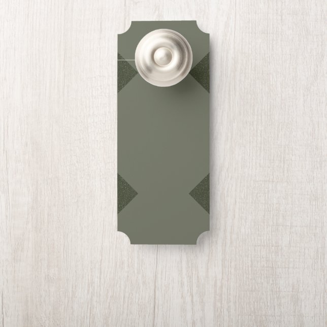 Custom Moss Green Door Hanger Türanhänger (Auf Knauf)