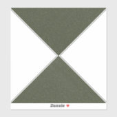 Custom Moss Green Hourglass Aufkleber (Blatt)