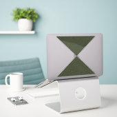 Custom Moss Green Hourglass Aufkleber (Laptop auf Schreibtisch)