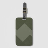 Custom Moss Green Luggage Tag Gepäckanhänger (Vorderseite Vertikal)