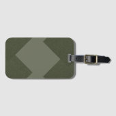 Custom Moss Green Luggage Tag Gepäckanhänger (Vorderseite (Horizontal))