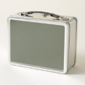 Custom Moss Green Metal Lunchbox (Rückseite)