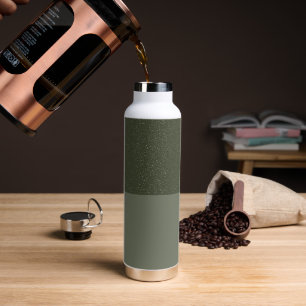 Custom Moss Green Noise Effect Flasche