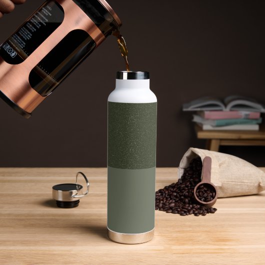Custom Moss Green Noise Effect Flasche (Kaffee)