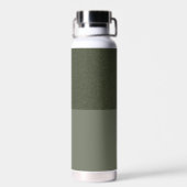 Custom Moss Green Noise Effect Flasche (Rückseite)