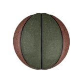 Custom Moss Green Noise Mini Basketball (Vertikal)