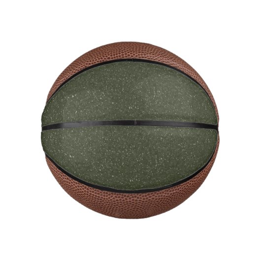 Custom Moss Green Noise Mini Basketball (Vorderseite)