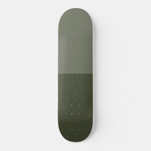 Custom Moss Green Noise Skateboard Deck (Vorderseite)