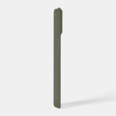 Custom Moss Green Noise Split iPhone 15 Fall Hülle (Rechte Seite)