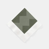 Custom Moss Green Party Napkin Serviette (Ecke)