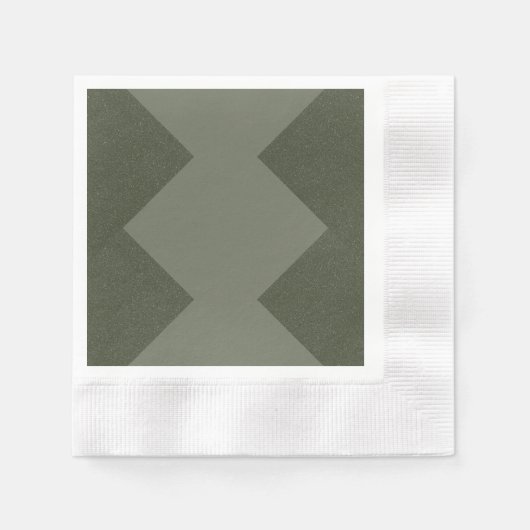 Custom Moss Green Party Napkin Serviette (Vorderseite)