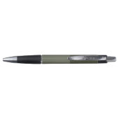 Custom Moss Green Pen - Split Texture Design Kugelschreiber (Rückseite)