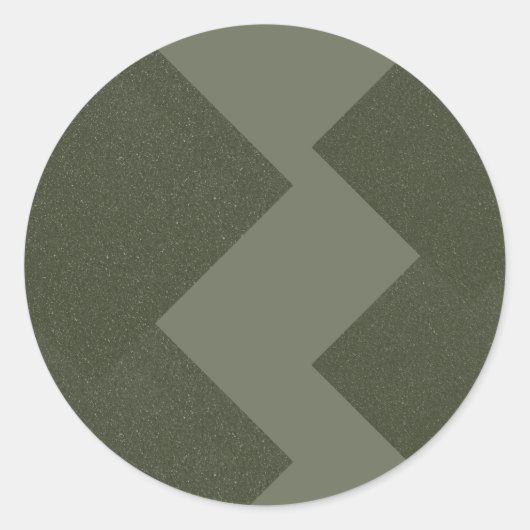 Custom Moss Green Round Aufkleber (Vorderseite)