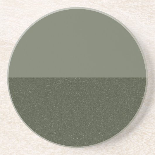 Custom Moss Green Sandstone Untersetzer (Vorne)