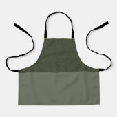 Custom Moss Green Schürze - Texturierte Top Halbde (Vorderseite)
