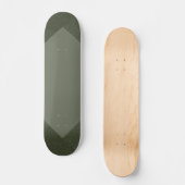 Custom Moss Green Skateboard Deck (Vorderseite)