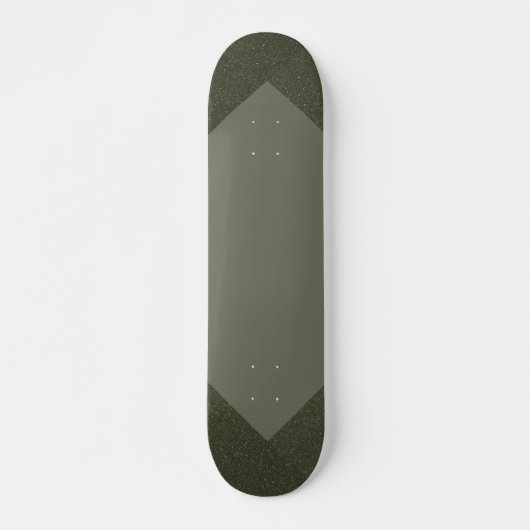 Custom Moss Green Skateboard Deck (Vorne)