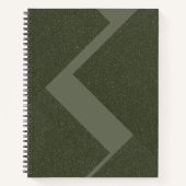 Custom Moss Green Sketchbook Notizblock (Vorderseite)