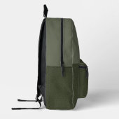 Custom Moss Green Split Backpack - Bulk Friendly Bedruckter Rucksack (Links)