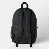 Custom Moss Green Split Backpack - Bulk Friendly Bedruckter Rucksack (Rückseite)