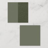 Custom Moss Green Split Flat Loyalty Card Treuekarte (Vorne/Hinten)
