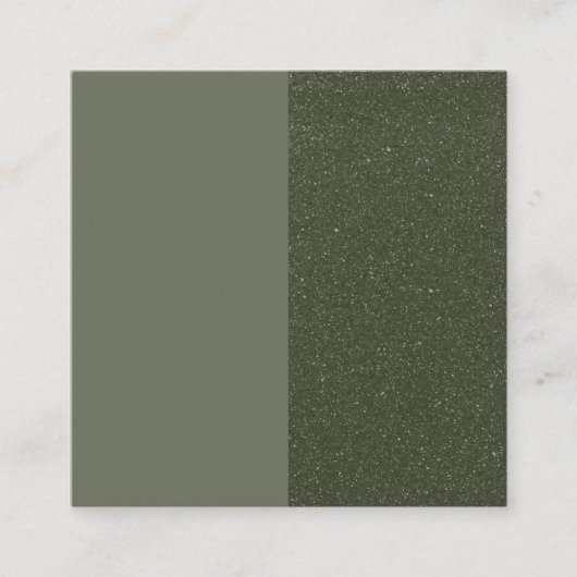 Custom Moss Green Split Flat Loyalty Card Treuekarte (Vorderseite)