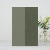 Custom Moss Green Stationierung mit Textur Briefpapier (Stehend Vorderseite)