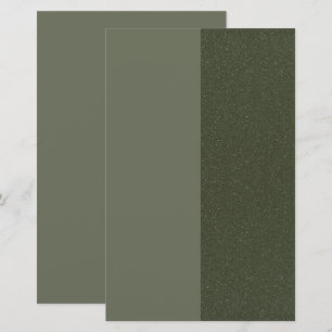 Custom Moss Green Stationierung mit Textur Briefpapier