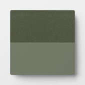 Custom Moss Green Tabletop Plaque mit Easel Fotoplatte (Vorderseite)