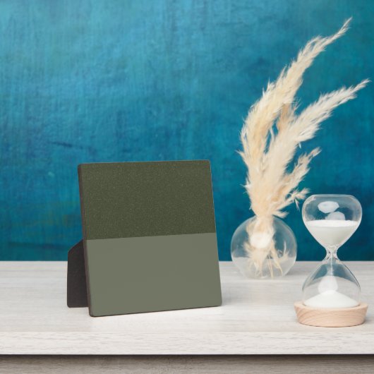 Custom Moss Green Tabletop Plaque mit Easel Fotoplatte (InSitu)