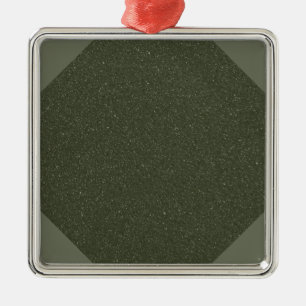 Custom Moss Green Texture Ornament Aus Metall