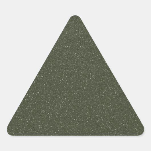 Custom Moss Green Texture Triangle Aufkleber (Vorderseite)