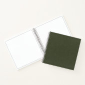 Custom Moss Green Textured Sketchbook Notizblock (Innenseite)