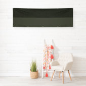Custom Moss Green Zwei-Tone-Banner Banner (Insitu)