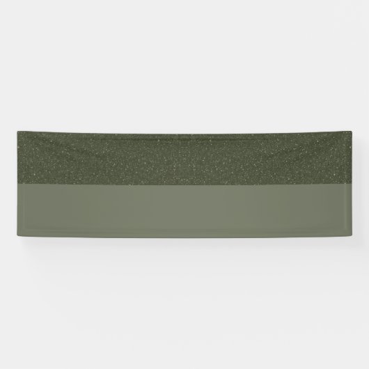 Custom Moss Green Zwei-Tone-Banner Banner (Horizontal)