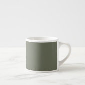 Custom Moss Green Zwei-Tone-Spezial-Tasse Espressotasse (Rechts)