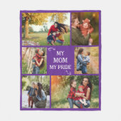 Custom Mother 6 Photo Gifts Mom Pride Birthday Fleecedecke (Vorderseite)