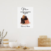 Custom Mother Daughter Friend Mother's Day Poster (Küche)