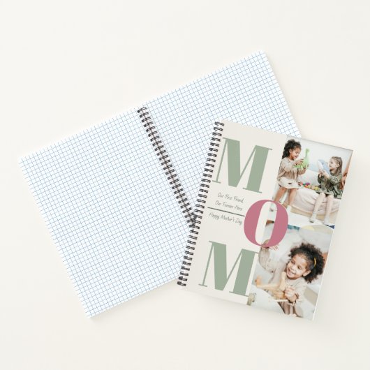 Custom Mother Day Foto Collage Spiral Notebook Notizblock (Innenseite)