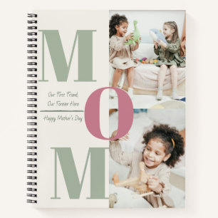Custom Mother Day Foto Collage Spiral Notebook Notizblock