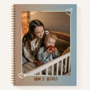 Custom Mother Day Foto Spiral Notebook Notizblock