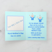 Custom Mother Day Mama of Twin Boys Karte (Innenseite)