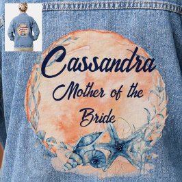 Custom Mother of Bride| | Grobfische Muschel Jeansjacke